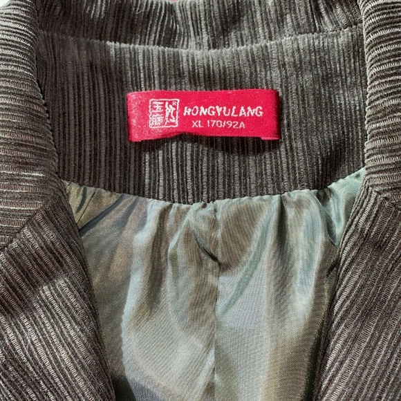 Hongyulang Green Corduroy Jacket w/Elbow Patches - Picture 6 of 7